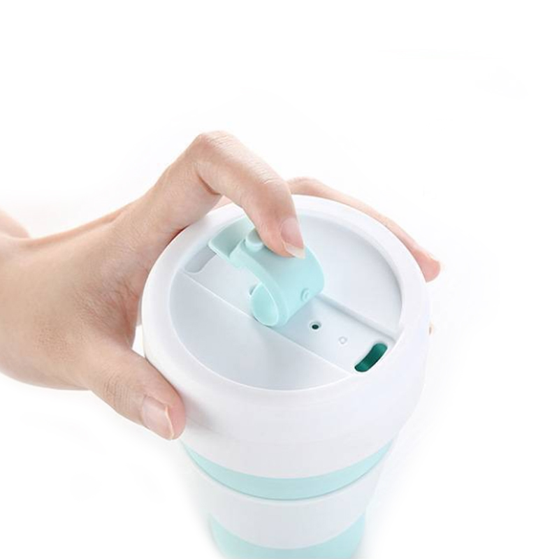 Wholesale Custom Silicone Folding Coffee Cup Portable Telescopic Outdoor Drink Water Cup