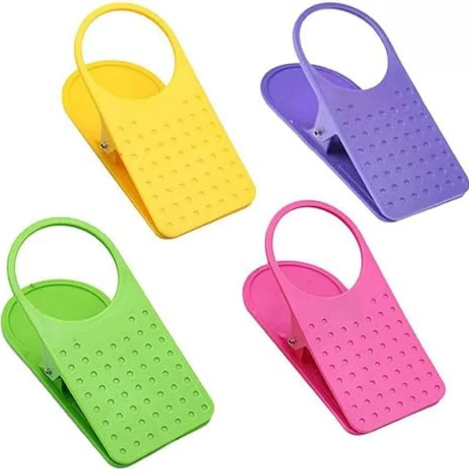 ABS Clamp-on Cup Holder Clip, Portable Drink Holder for Desk, Table, and Outdoor Use