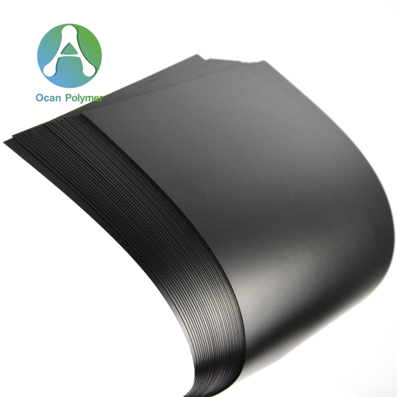 Matte Black Rigid PVC Sheet for Die Cutting/ UV Offset Printing