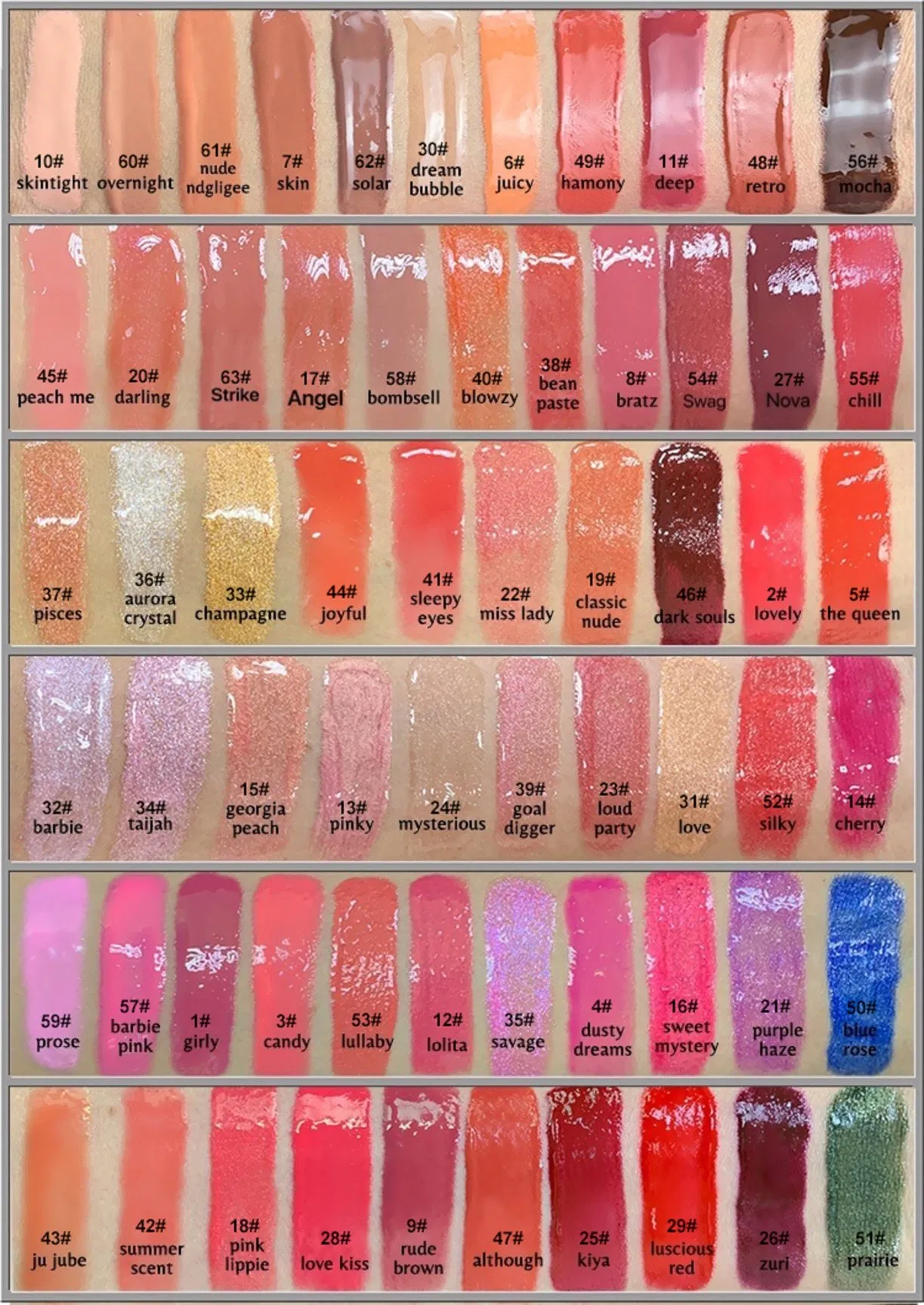 Factory Wholesale Private Label Makeup Waterproof Lip Gloss for Lips