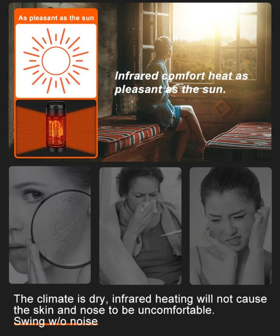 Chinese Factory Hot Sales Carbon Fiber Patio Infrared Heater 360/120 Degrees