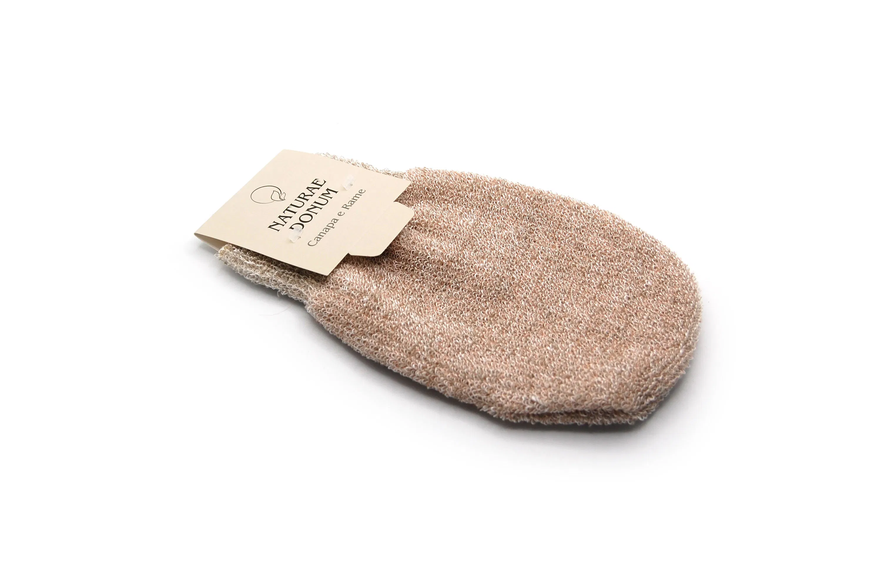 Massage Body Scrub Exfoliating Natural Hemp Cotton Triple Combination Bath Gloves