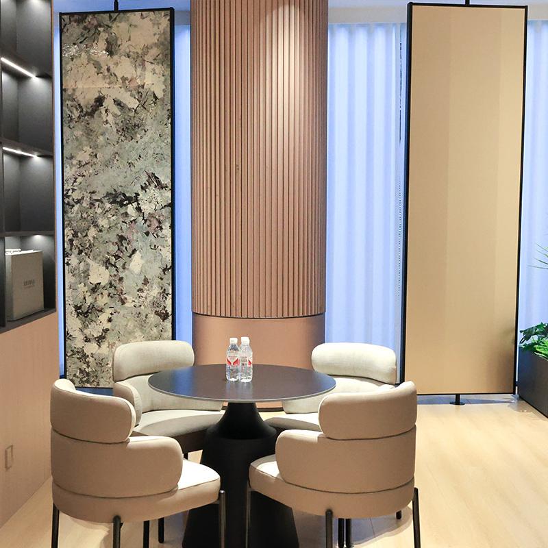 China Factory Wholesale 1220*5/8/9mm Pet Film Laminated Anti-Mildew WPC Marble Wall Panels