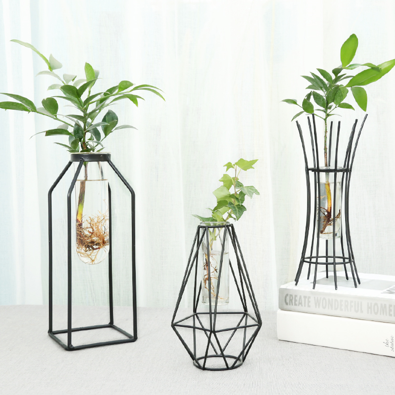Steel Stand with Glass Holder for Home Deco and Decoration