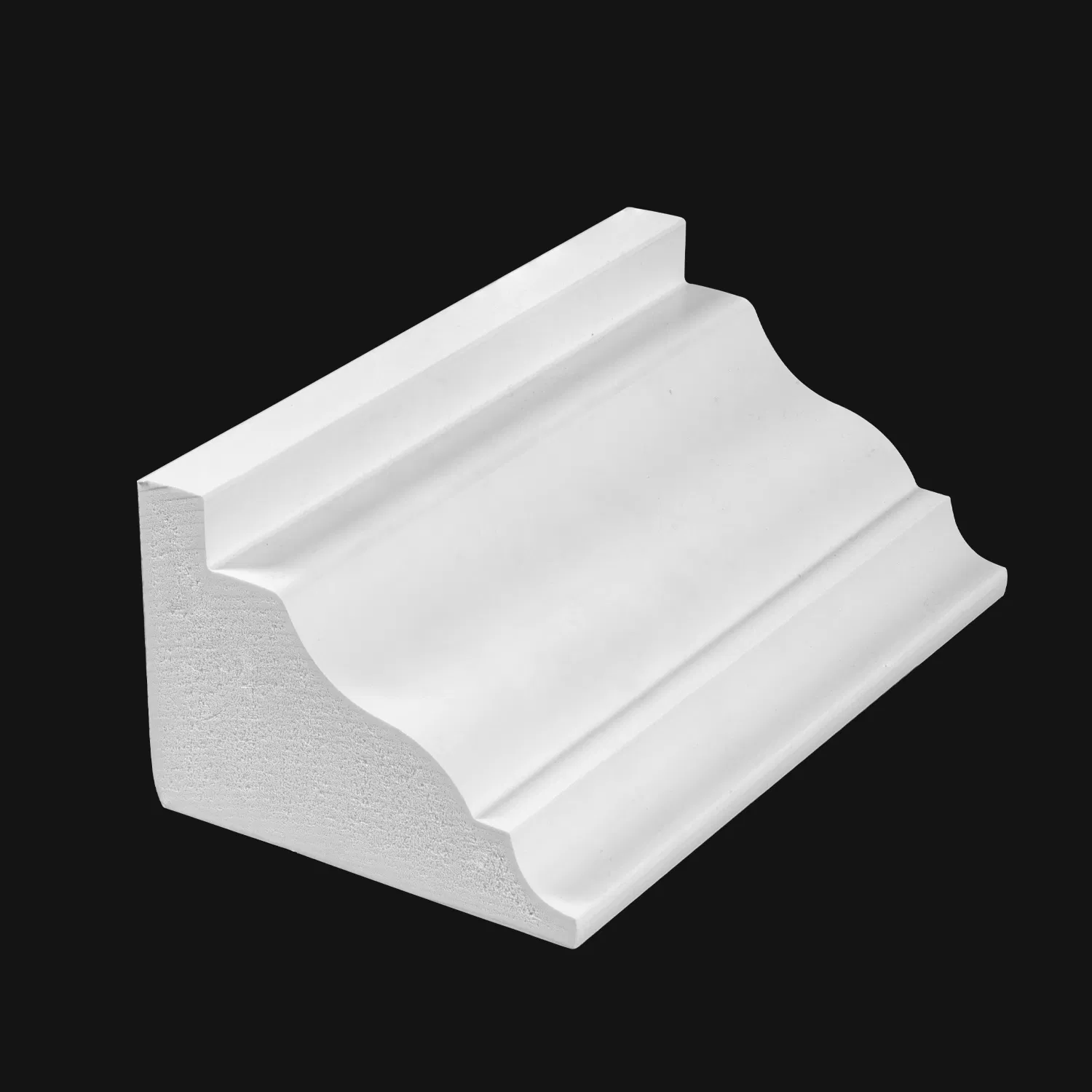 Fire Retardant Building Material PVC Crown Moulding PVC Rams Crown