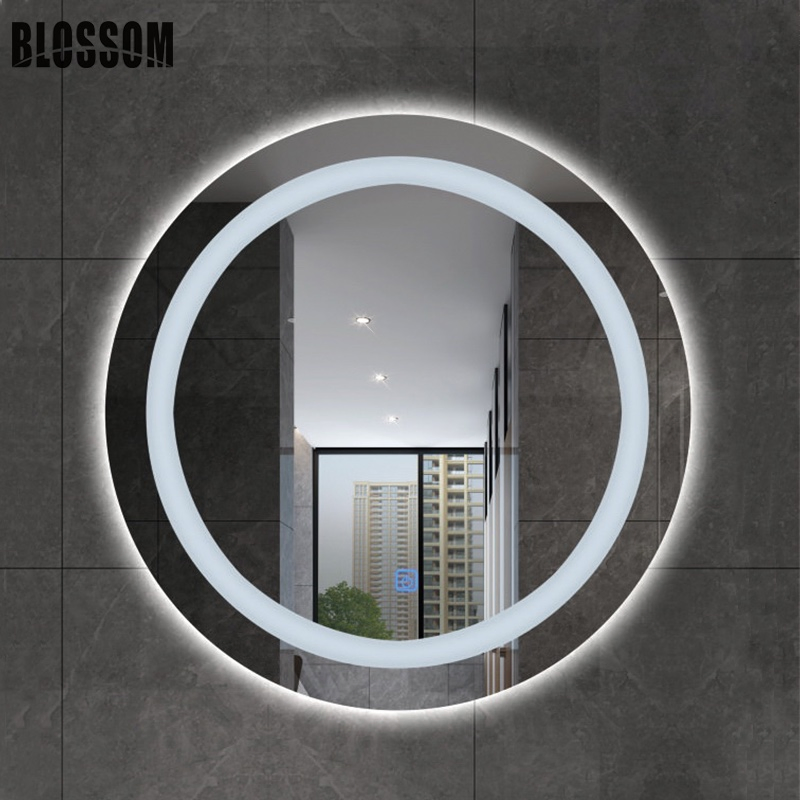 Modern Hotel Bathroom Illuminated Smart 5mm Silver Mirror with Defogger