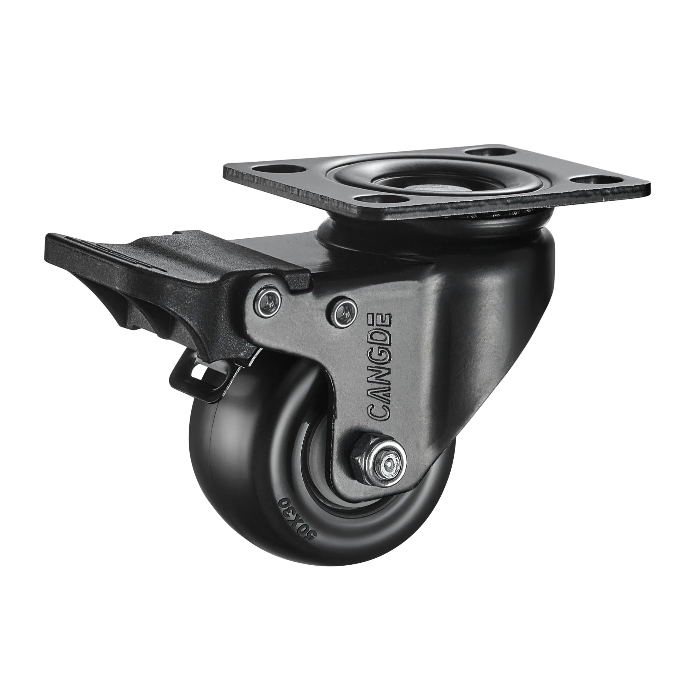 Light Duty PU Swivel Top Plate Casters 360 Degree Swivel Casters Wheels