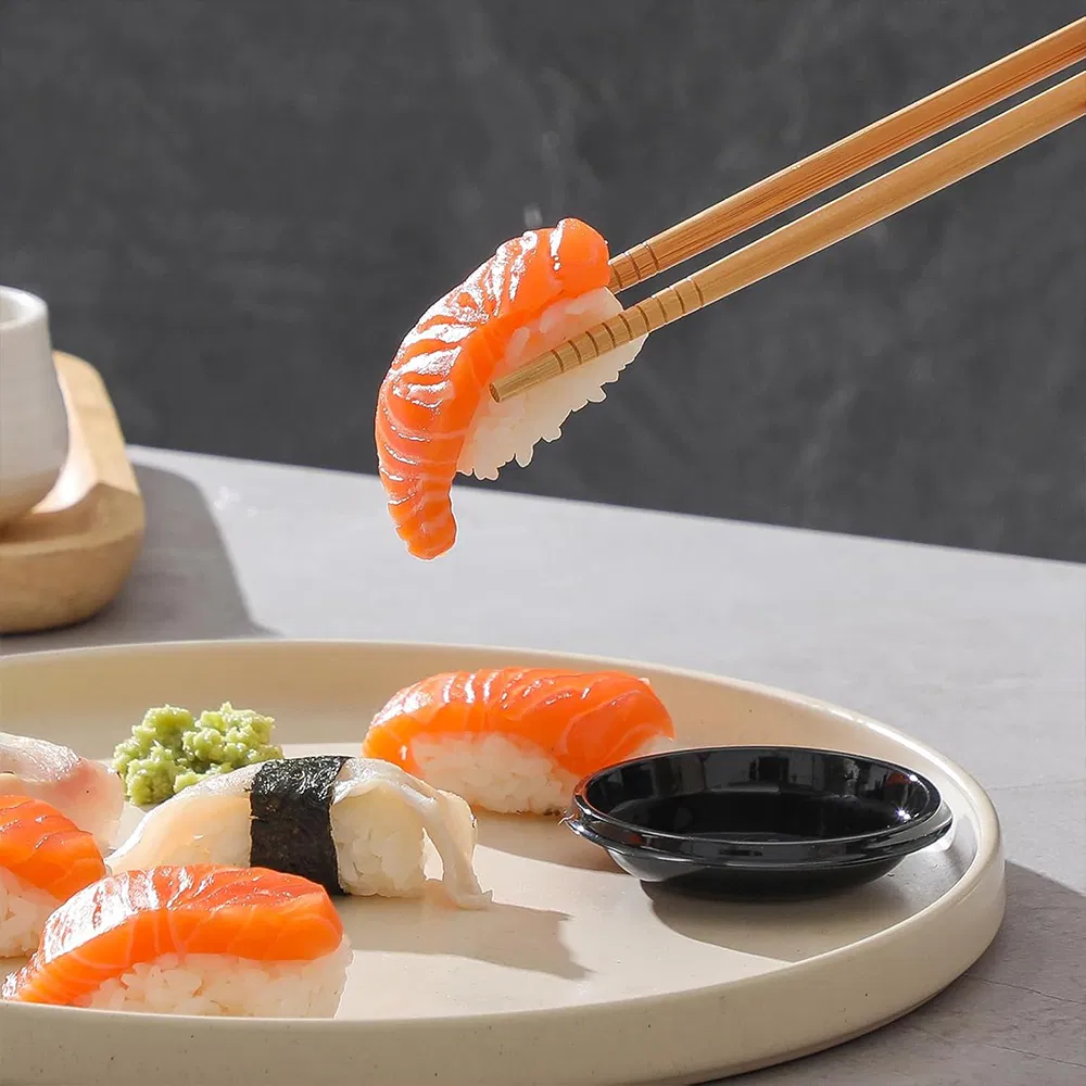 100% Natural Premium Disposable Bamboo Chopsticks Japanese Sushi Double Tip Chopsticks with Modern Design