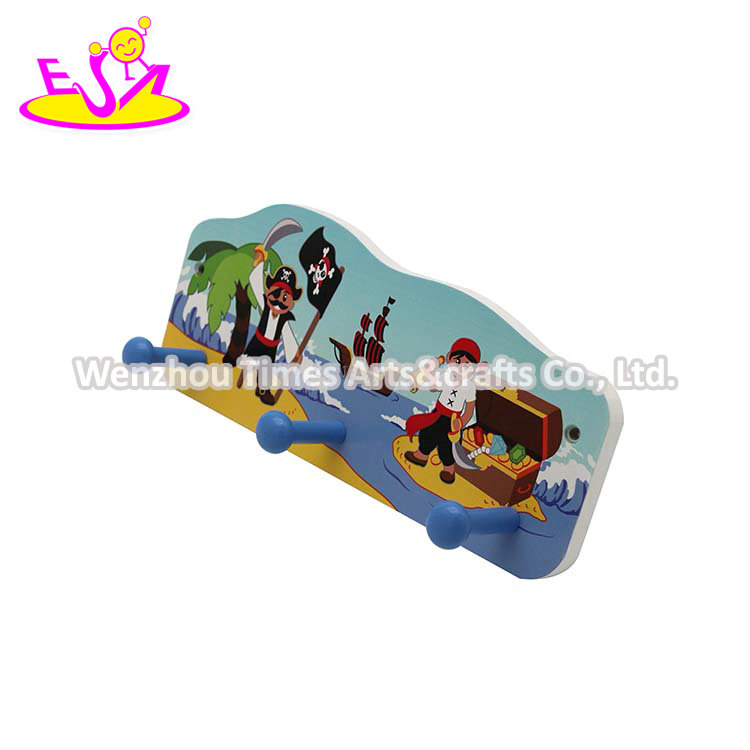 Hot Selling Wall Decor Wooden Wall Coat Hanger for Kids W09b113