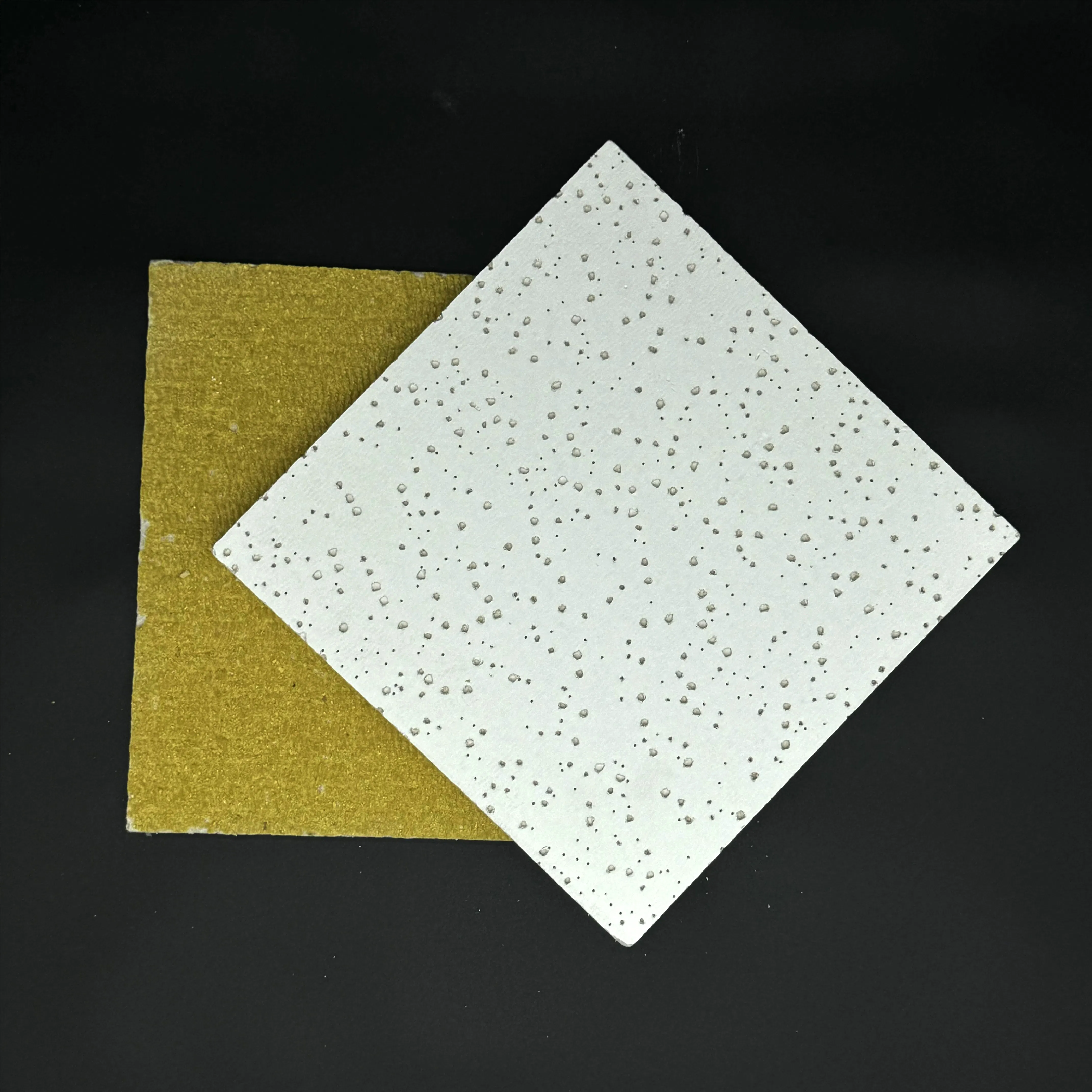 Decorative Mineral Fiber Ceiling Tile for Modular Interiors with Sound Absorption