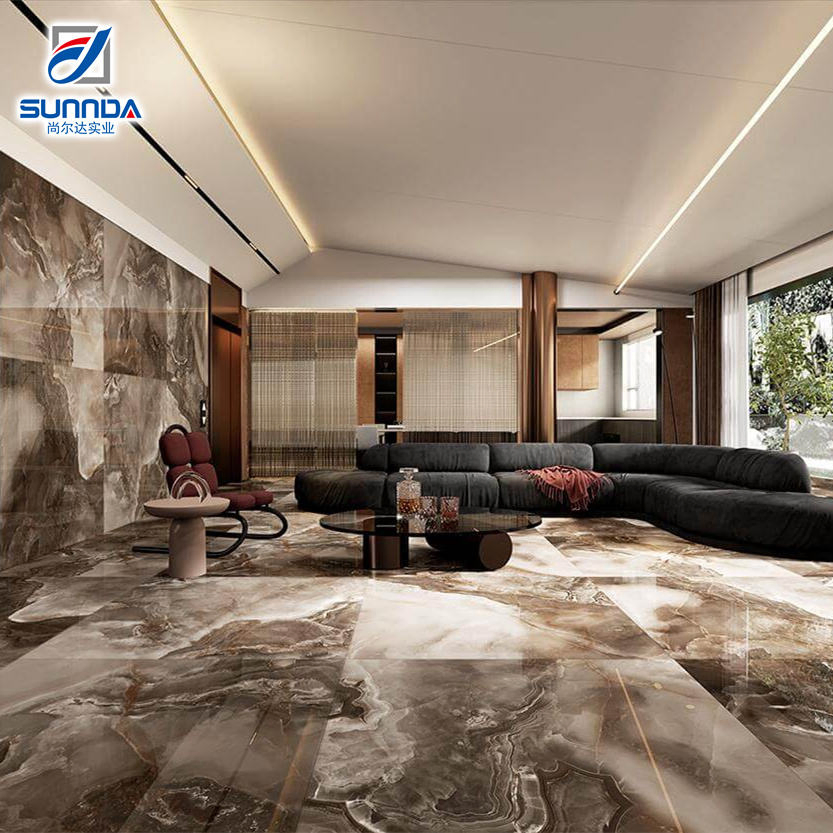 High Glossy Interior Room 1000X1000mm Floor Ceramic Tiles Marble Design Rectified White Carrara Marble Designs Glazed Polished Porcelain Tile