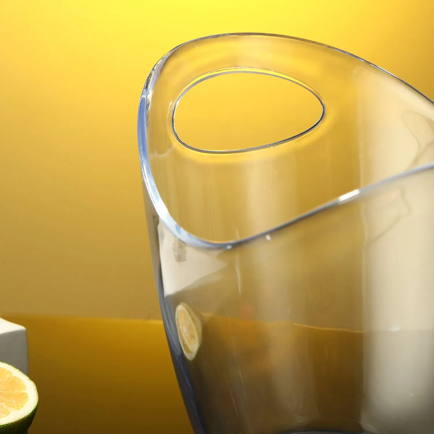 4L 8L Large Capacity Plastic Clear Transparent Beer Champagne Wine Storage Ice Bucket