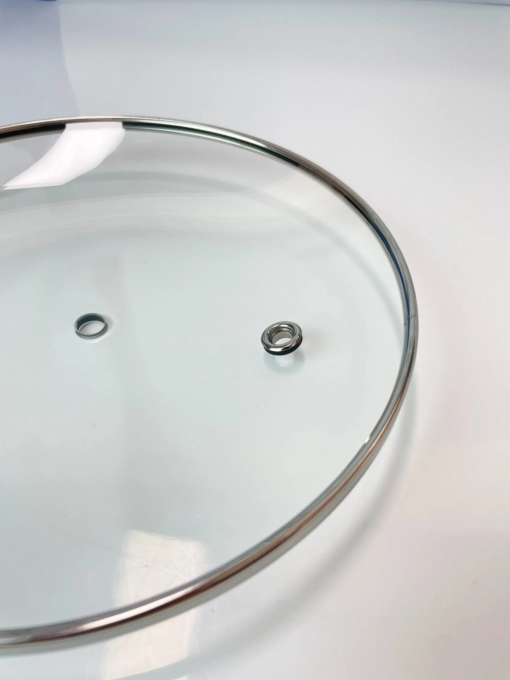 Крышка для кастрюли со стеклом и стальным ободом