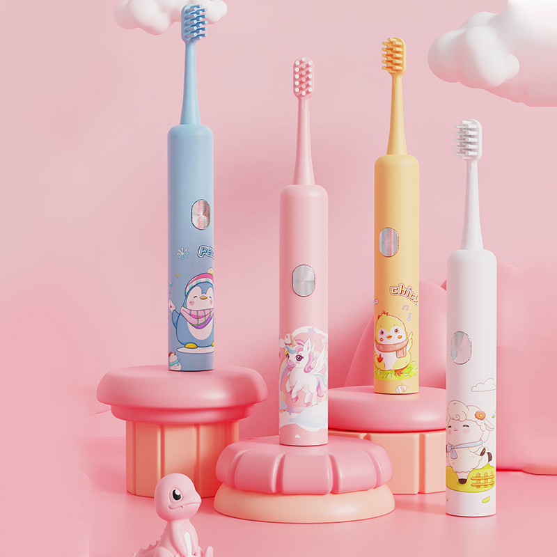ATO Charging Soft Bristle Children Tooth Brush Waterproof Tooth Caring Electric Toothbrush