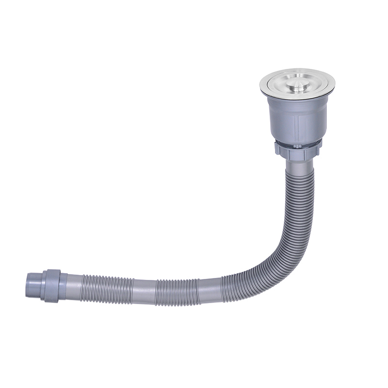 Single Bowl Sink Drainer Basin Drainer with Siphon Pipe Sink Drainer Bottle Trap Drain Strainers