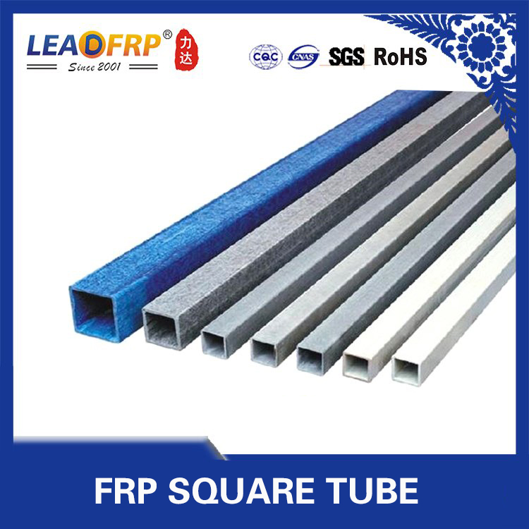 Electrical Insulating FRP Square Tube Non-Conductive Fiberglass Tube for Cable Support