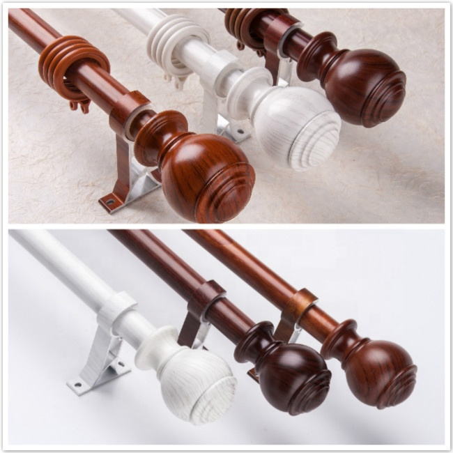 Curtain Rod Set High Quality Roman Pole Aluminum Alloy Double Bracket Curtain Rod Wall Bracket Modern Home Decoration Rome Rod