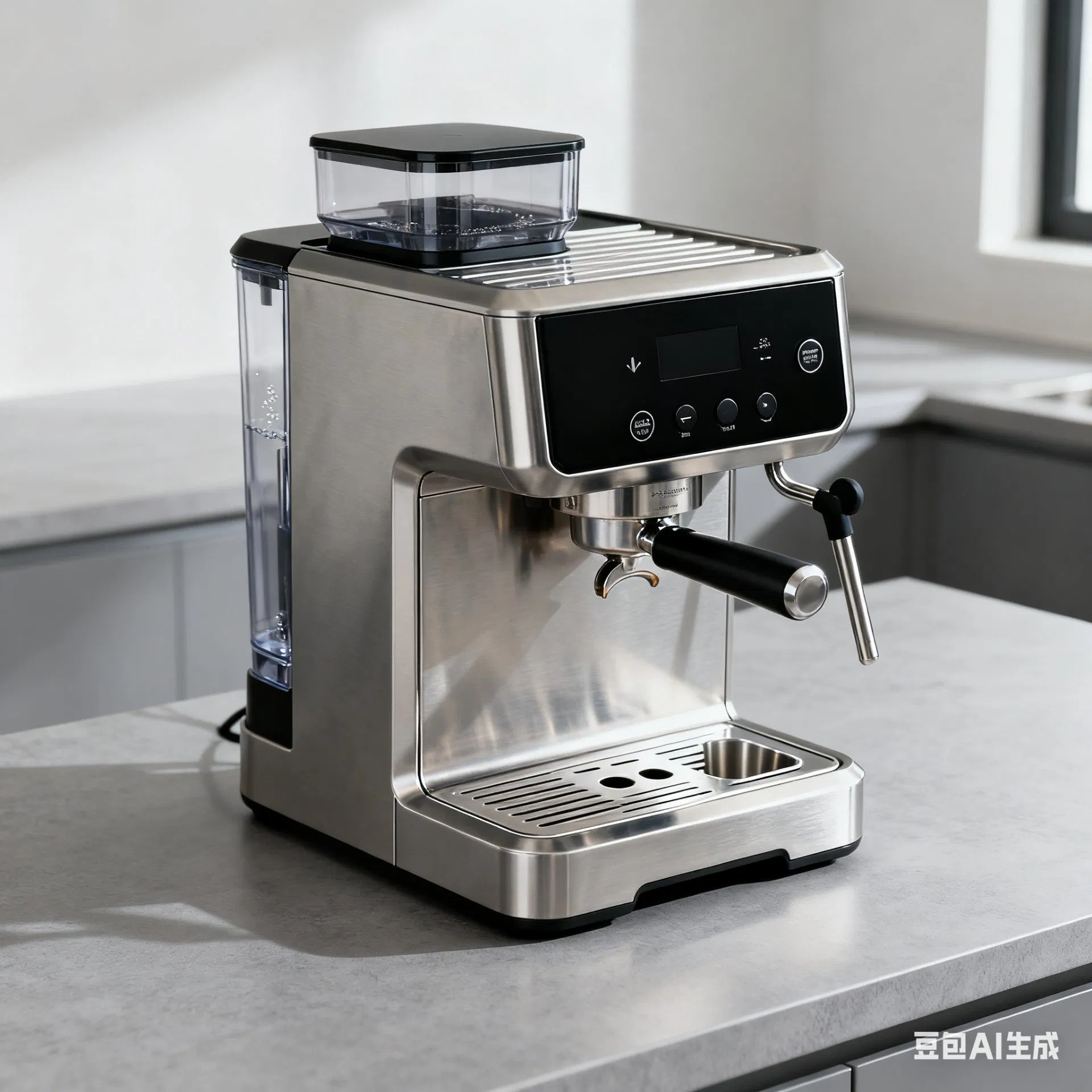 Bean to Cup Fully Automatic Intelligent Milk Coffee Maker Large Touch Screen Cappuccino Espresso Machine with Grinder