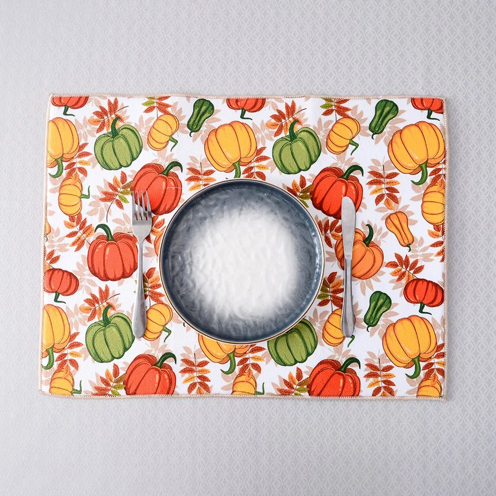 Polyester Dish for Kitchen Counter Foldable Dish Drying Kitchen Drain Mat