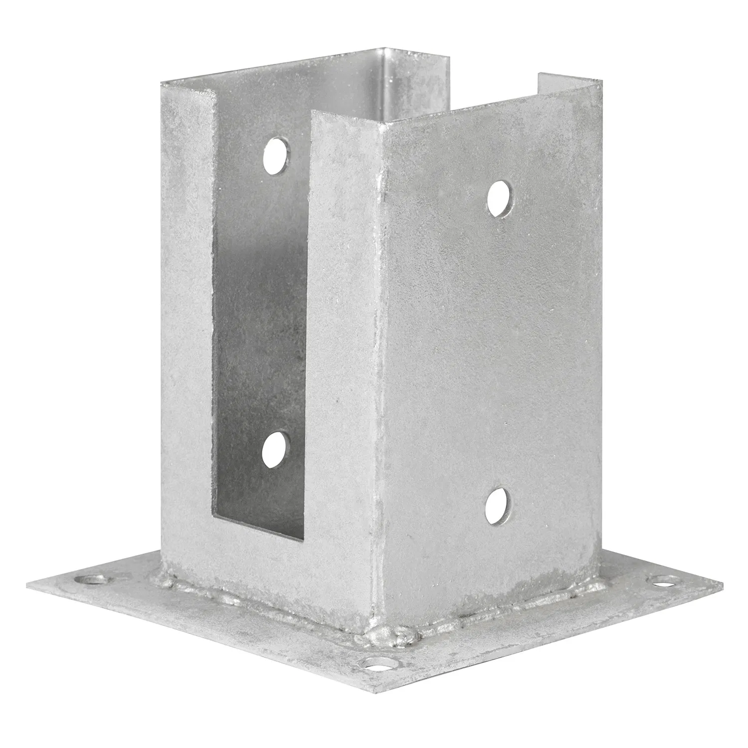Galvanized Post Support Ground Anchor Plate with Slot