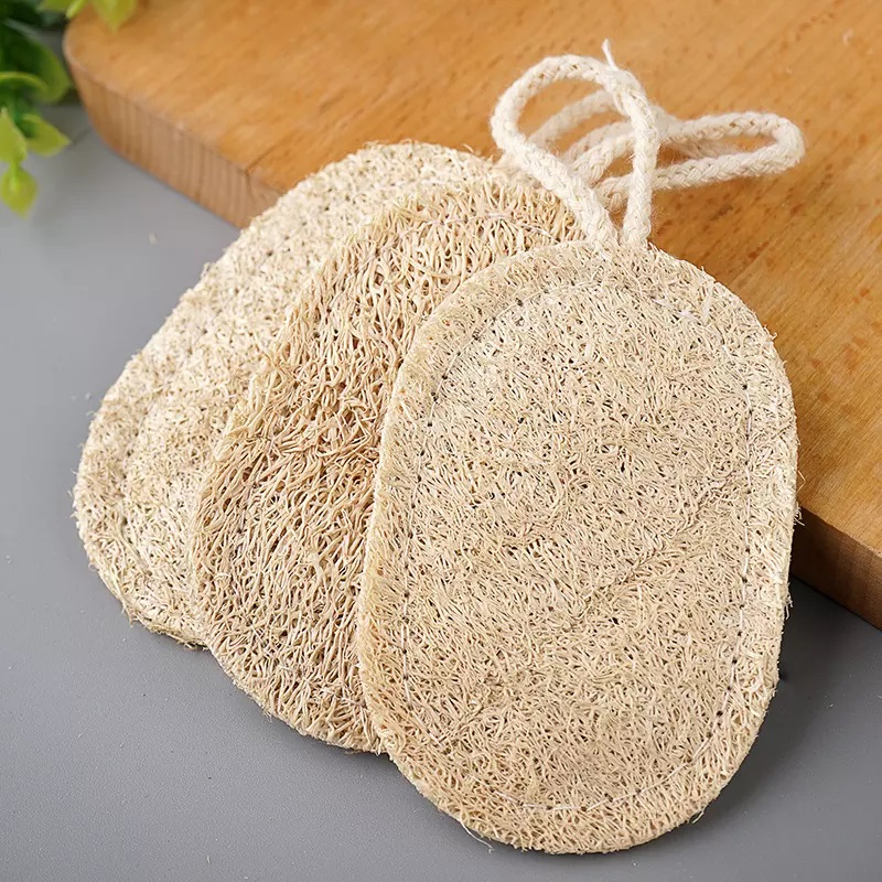Natural Kitchen Sponges Dish Towels Color Customized Loofah Dish Sponge