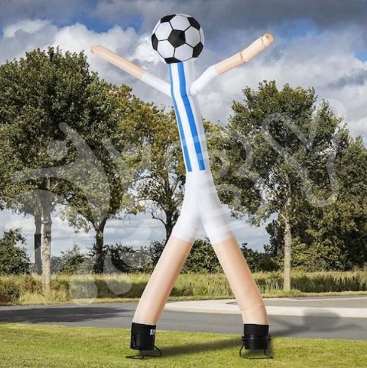 Giant 2 Legs Sky Puppet, Football Player Inflatable Air Dancer for Event