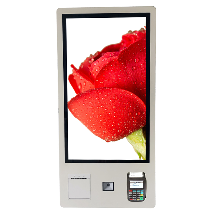 Wall Mount Floor Standing 27 32 Inch Credit Card Smart Pay Kiosk Unattended Ordering Automated Kiosk Android Interactive Order Touch Screen Checkout Kiosk