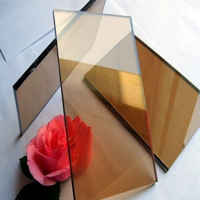 4mm 5mm 6mm 8mm 10mm 12mm Golden Bronze Coated Reflective Building Glass for Window