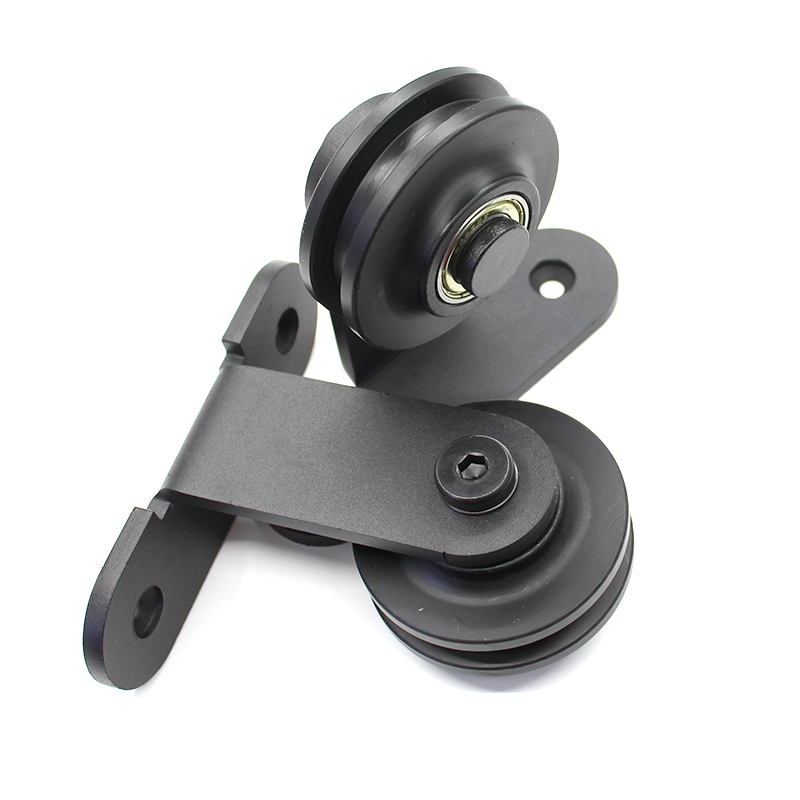 T Shape Simple Assembly British Barn Door with Sliding Door Hardware Kit for Solid Wood Sliding Door Double Surfaces