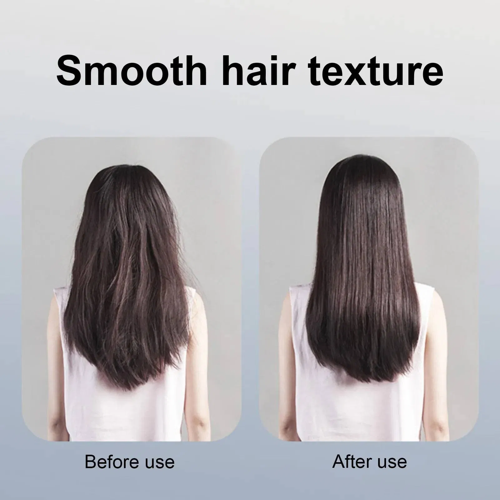 Cordless Hair Straightener Comb, Mini Dual-Purpose USB Rechargeable Straightening Brush, Portable Travel Flat Iron for Home Use