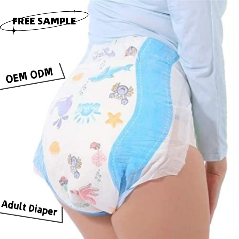 Free Sample Adult Diaper Wholesale Pull up Pant Quanzhou Tianjiao Lady OEM&ODM Wholesale Cheap Disposable Diapers Underpads