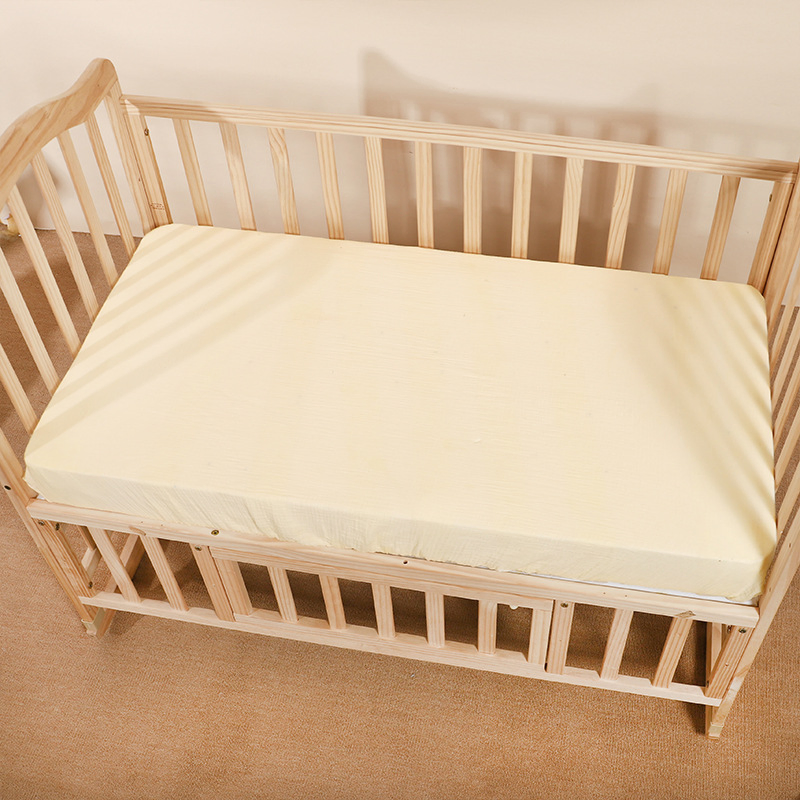 Soft Breathable Natural Cotton Baby Mattress Sheet Muslin Cotton Baby Crib Sheets