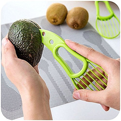 3-in-1 Avocado Separator Avocado Cut Avocado Fruit Knife Comfortable Good Grips Avocado Slicer