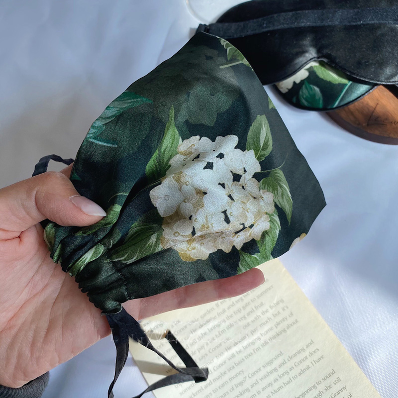 Digital Print 16mm/19mm/22mm Soft Mulberry Silk Eye Mask