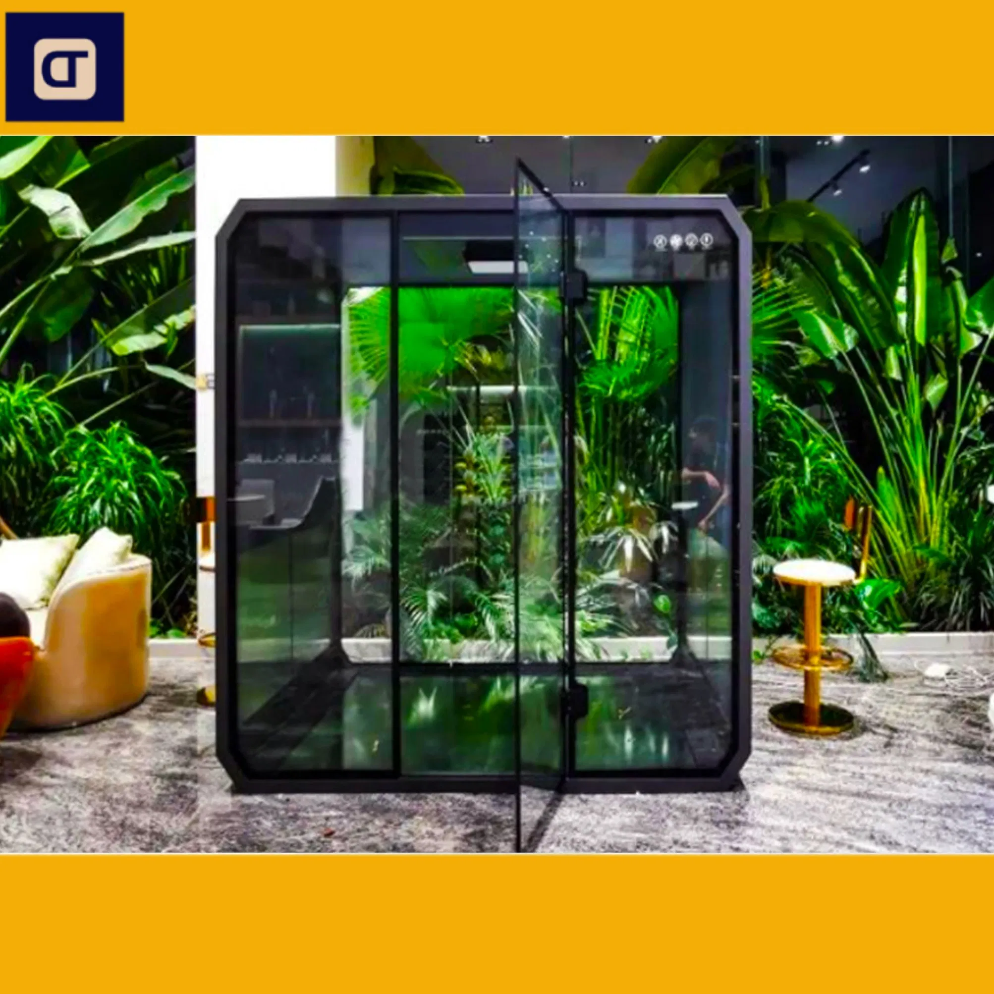 Office Meeting Pod Soundproof Booth Private Meeting Cabin Sound Insulate Office Phone Booth Portable Silence Soundproof Booth Office Cabin Indoor Office Pod