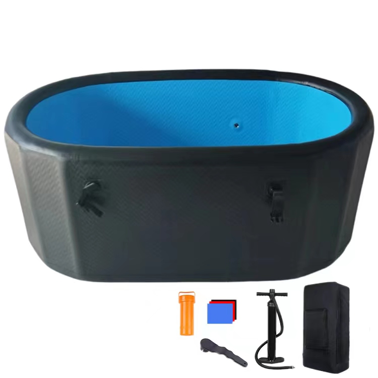 Надувная ванна для фитнес-восстановления, черная