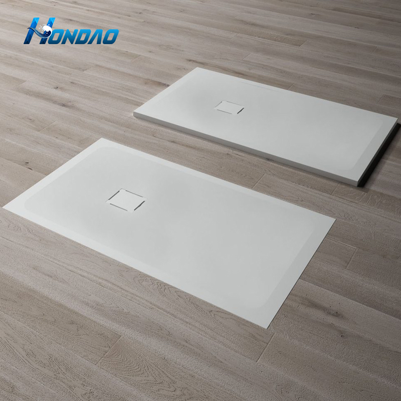 Customized Eco Friendly Solid Surface Shower Tray Artificial Stone Shower Bases