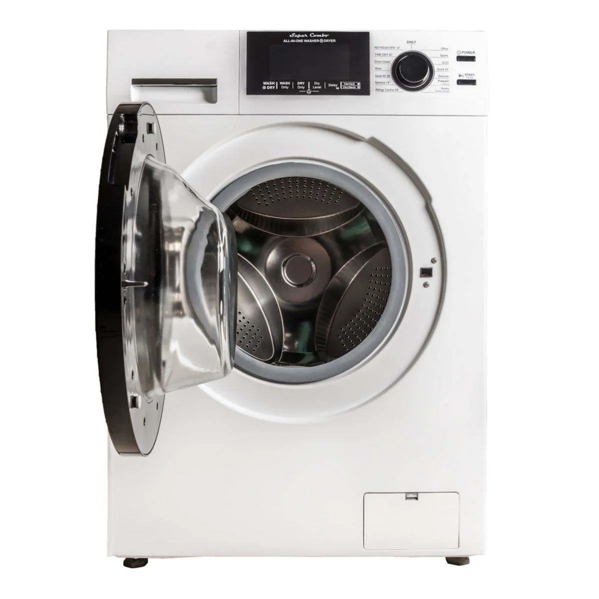 12kg Europe Standard LCD Digital Display Clothes Washer Portable Hand Washing Machine with Dryer