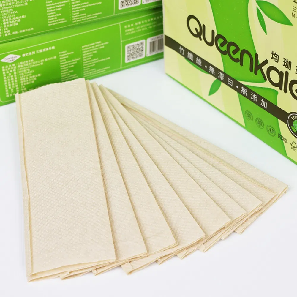 Bleach-Free 1-Ply Compact Disposable Paper Towels Hand Toilet Tissue for Household Use Kitchen Essential