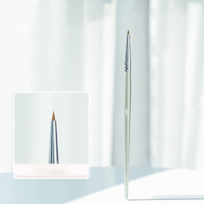 Precision Angled Flat Brush for Fine Gel Cheek Blush Makeup Brush