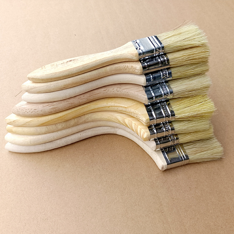 Beech Wood Handle 100% Bristle Baking Brush BBQ Brush
