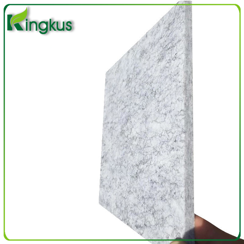 Superior Acoustic Polyester Fiber Wall Panel Acousitc Black Fiberglass Ceiling Panel in Cinema