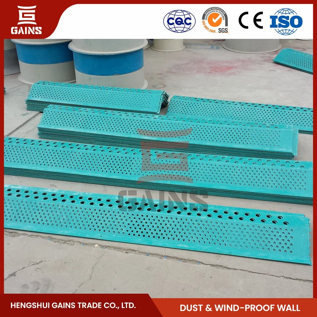 Gains Premium Windproof Net Manufacturers FRP Windbreak and Dust Suppression Wall China Wind Dust-Controlling Wall
