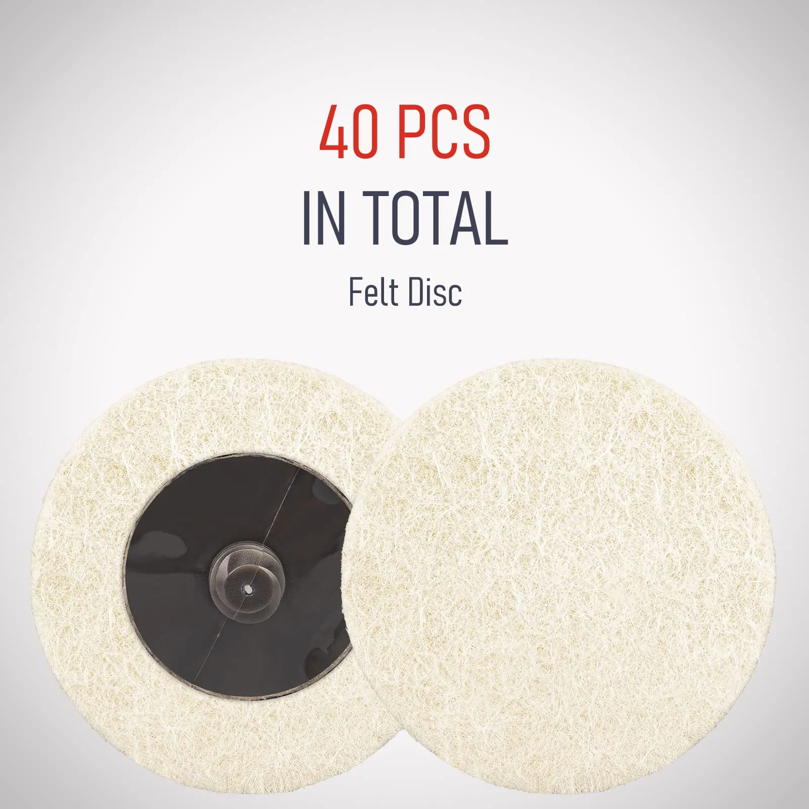 Wool Fabric Quick Change Disc Roll Lock Surface Polishing Buffing Pads Wheels with