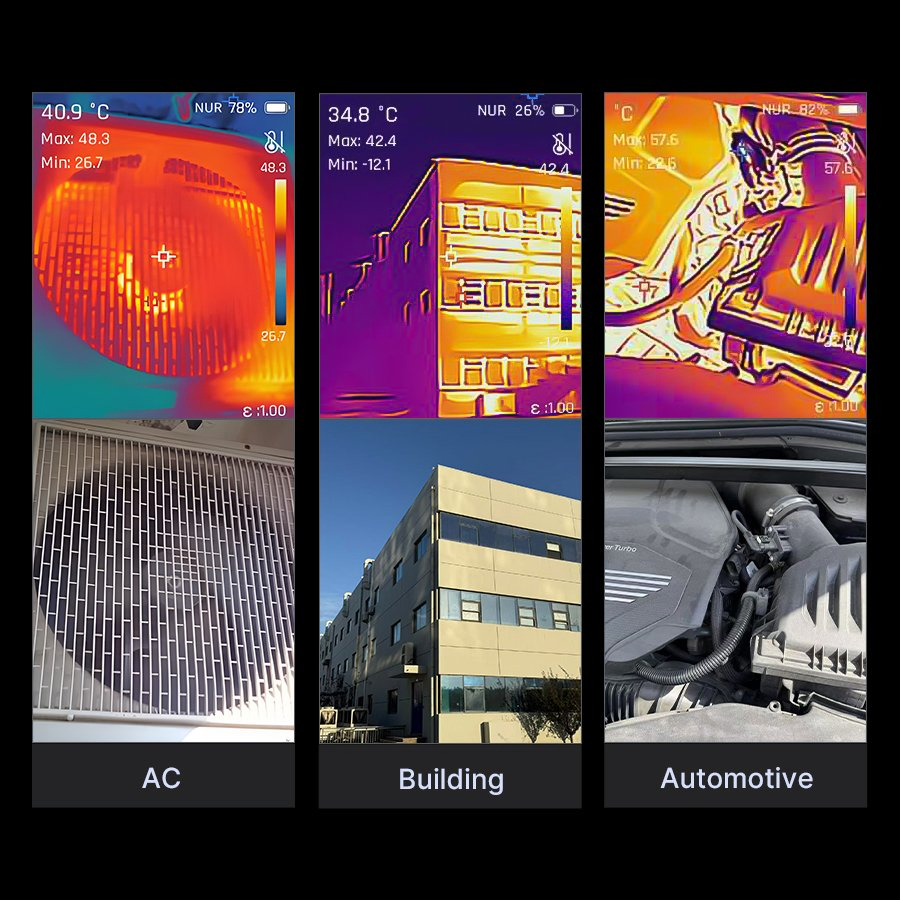 Reliable Ex10 Handheld Thermal Camera-10-Hour Battery Life & 2.8-Inch Display for Efficient Automotive Repairs