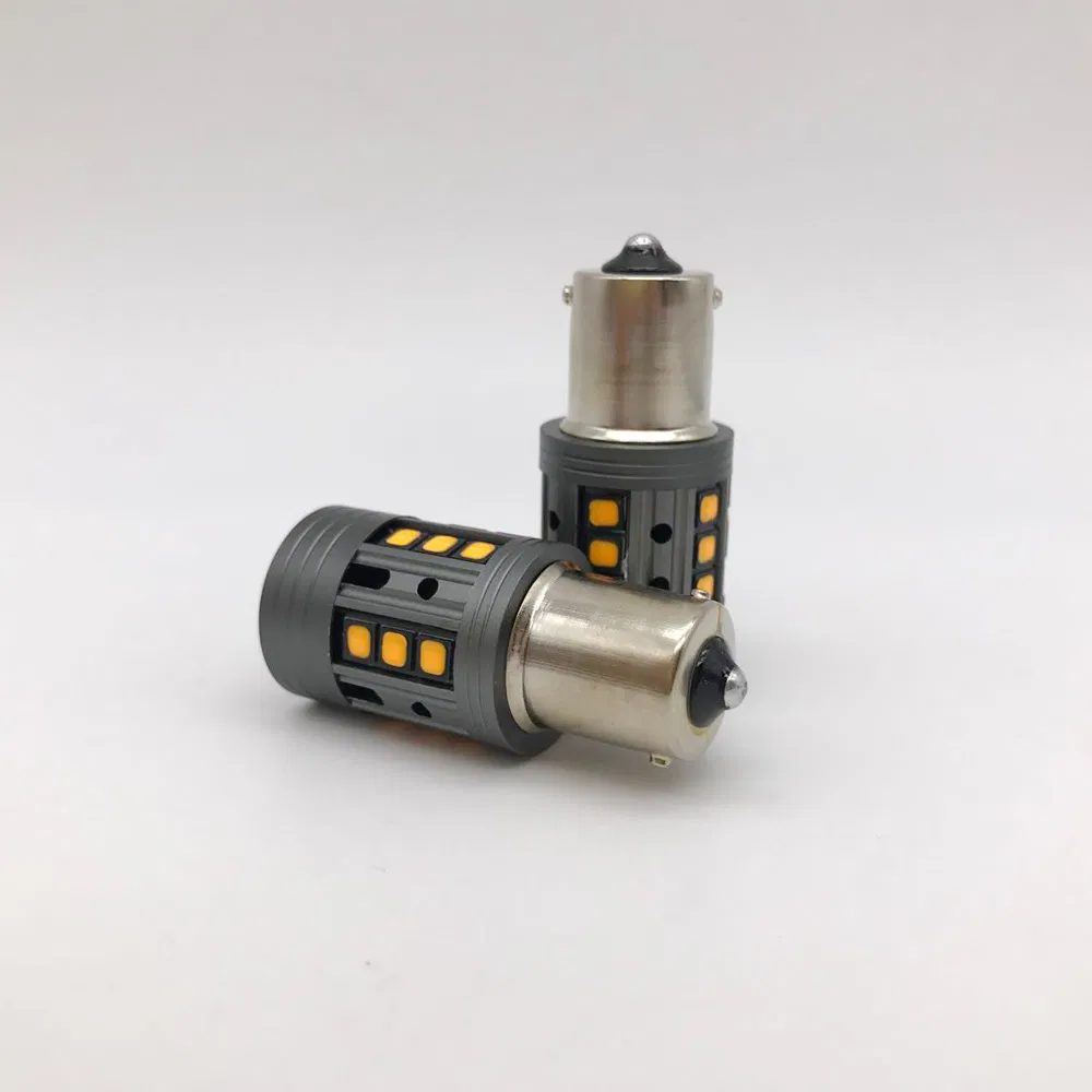 Светодиодная лампа поворотника 1156 28W Amber