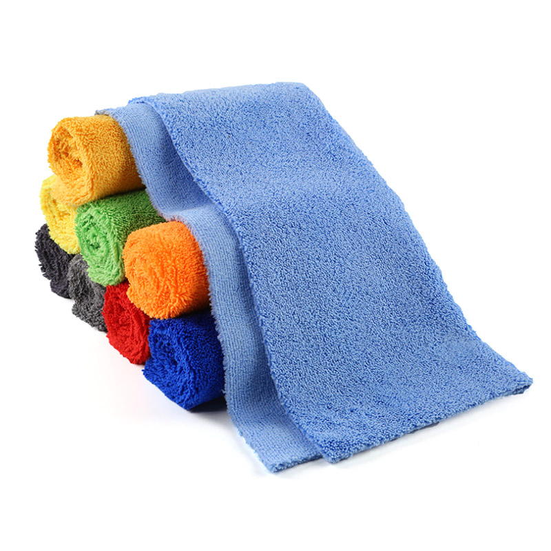 350 GSM Car Wash Cloth Microfiber Cleaning Edgeless 16X16 Inch Microfiber Car Towel Auto Detailing Drying Towels