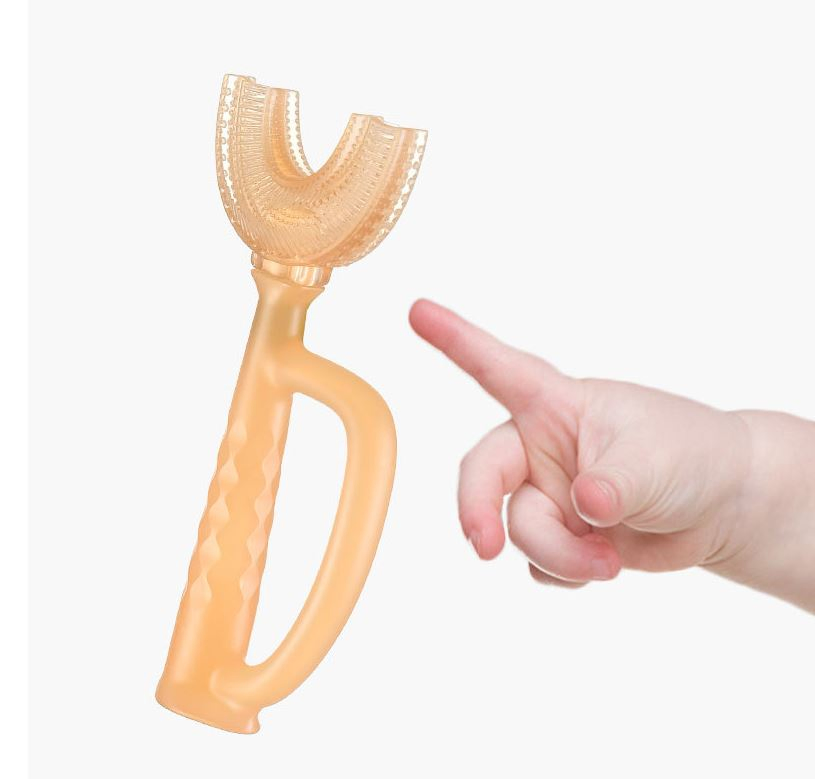 Silicone Baby Toothbrush Traning Kid BPA Free Reusable Brush