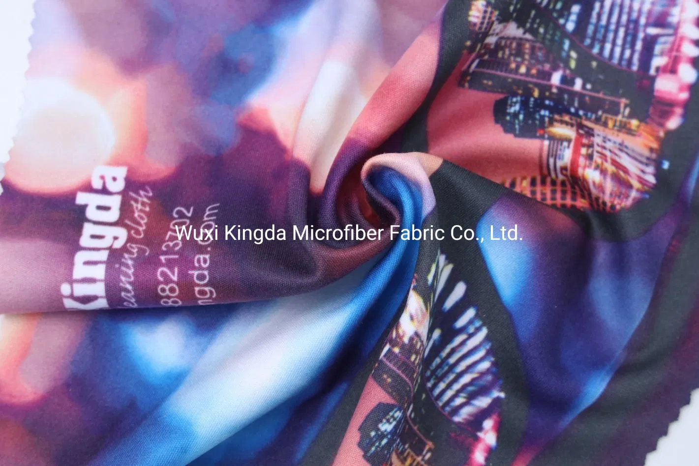 Microfiber Eyeglasses Lens Cleaning Cloth with Full Color Logo Printing