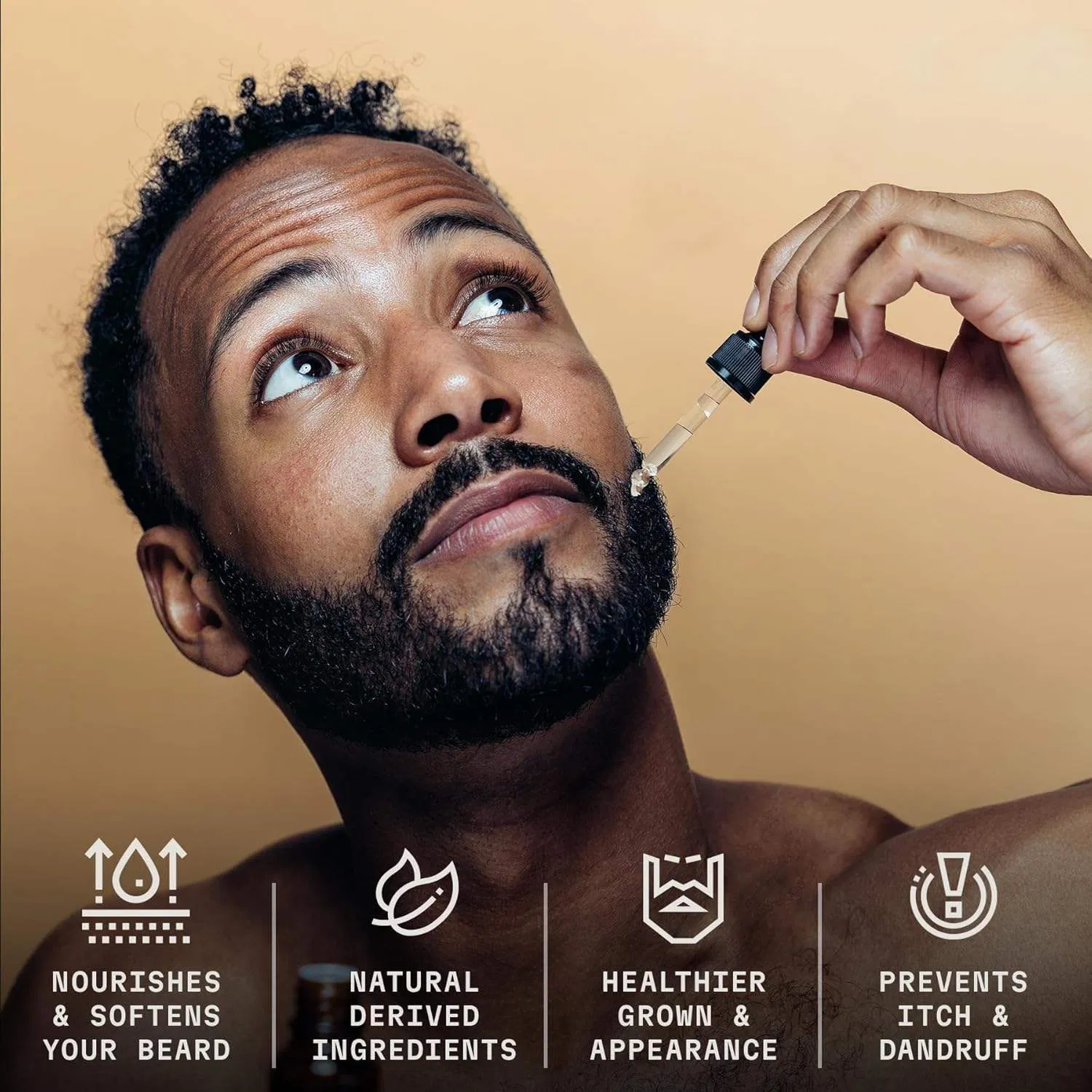Natural Regrowth Beard Serum Thickening Nourishing Strengthening Beard Anti-Loss